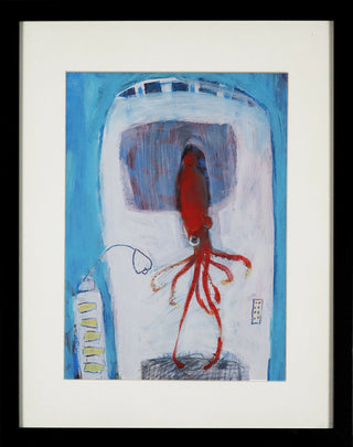 Anna-stankiewiez-Octopus-acrilico-s-papel-29x20-cm-mold-42x32-cm-2011-1