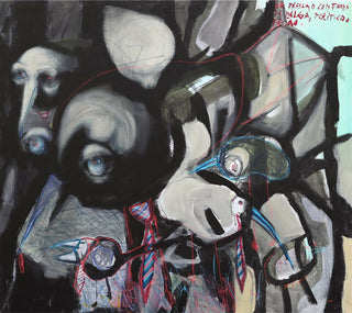 Jorge-Vieira-Um-passaro-com-forca-de-melga-politico-e-feijao-acrilico-s-tela-90x96-cm-2007