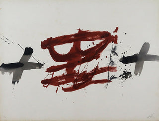Antonio-Tapias-Serie-Nocturn-Mattinal-Litografia-intervencionada-1-100-55x77-cm-1970